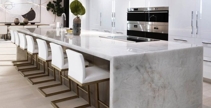 Cristallo Quartzite Backlit Countertop