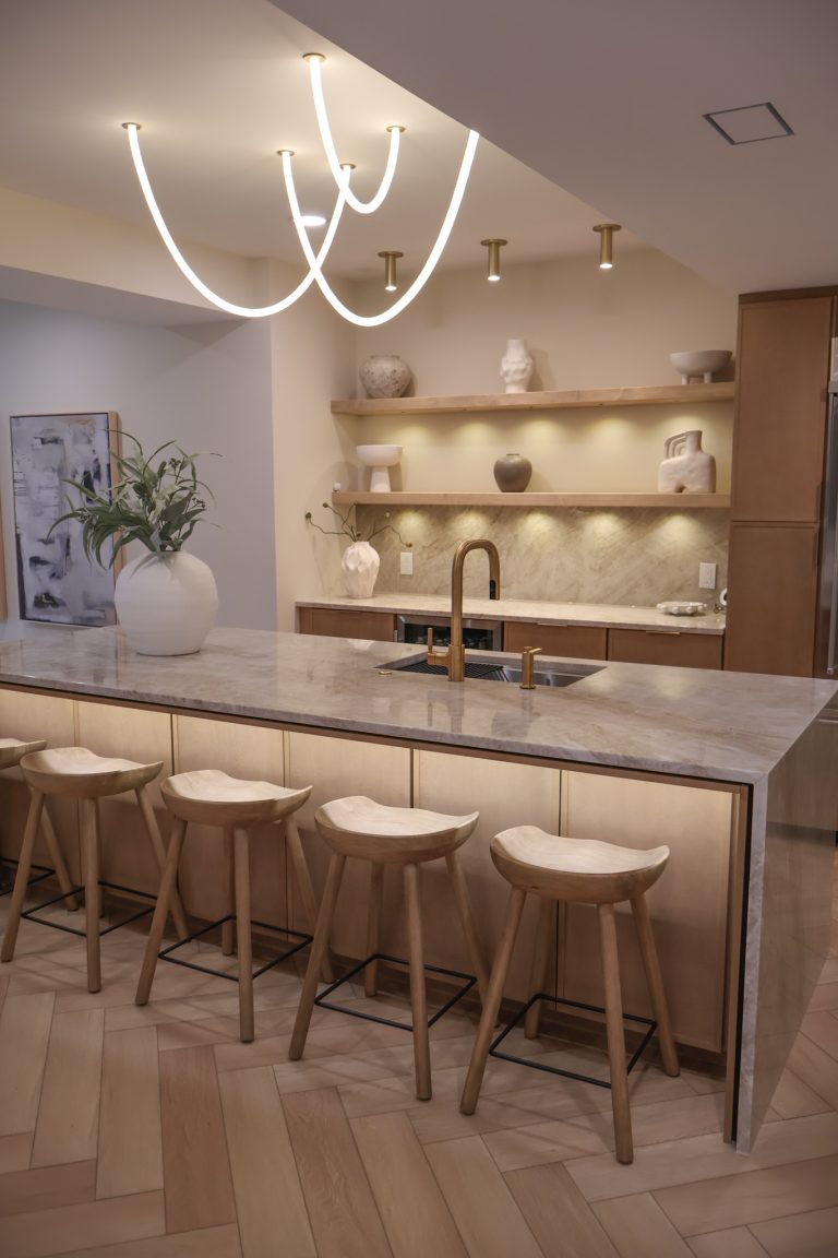 Taj Mahal quartzite countertop installation in Highland Park IL