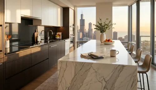 modern-chicago-condo-kitchen-marble-island