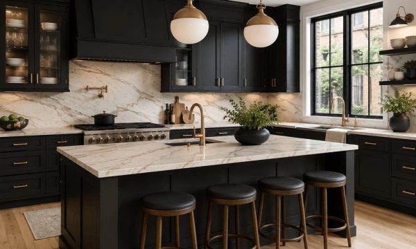 Best Countertops for Dark Cabinets: Colors, Contrast, and Materials